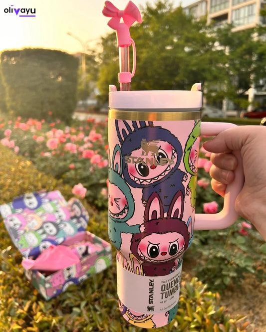 Olivayu™ - 40oz Labubu Cartoon Tumbler